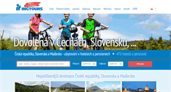 Desktop Screenshot of ingtours.cz